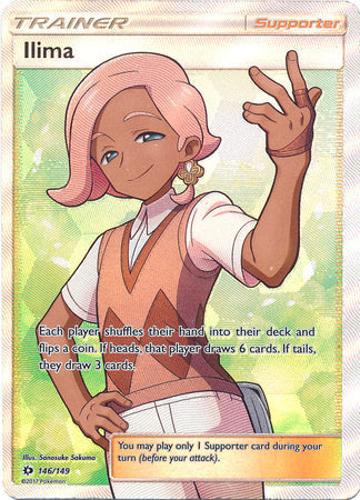 Pokemon Singles - Ilima Full Art Ultra Rare