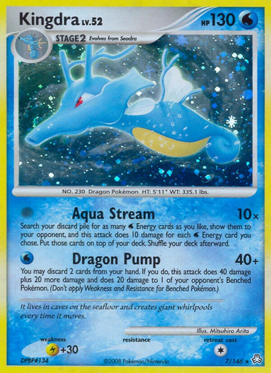 Pokemon Singles - Kingdra lv. 52 Holo Rare