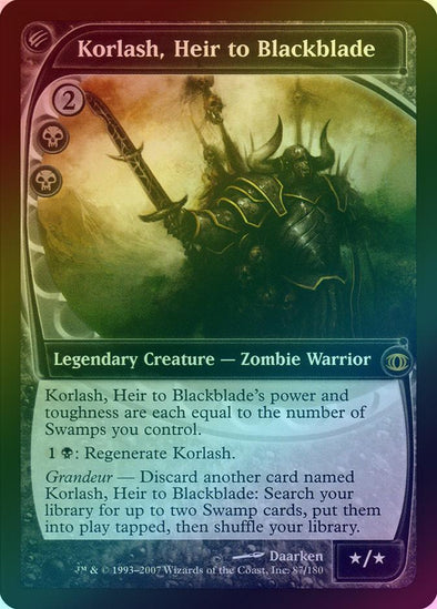 Magic Singles - Korlash, Heir to Blackblade (Foil)