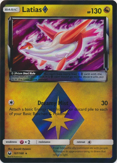Pokemon Singles - Latias Prism Star Holo Rare
