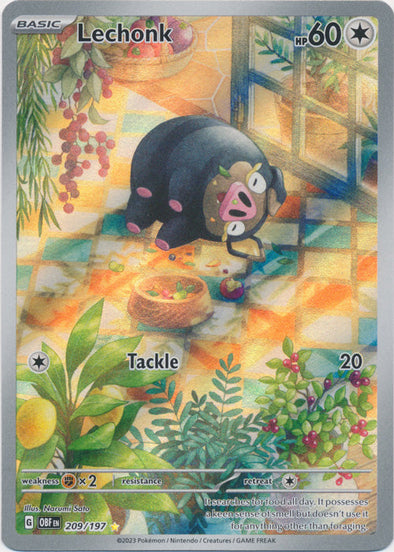Pokemon Singles - Lechonk Illustration Rare