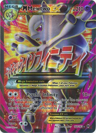 Pokemon Singles - M Mewtwo ex Full Art Ultra Rare