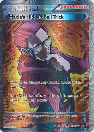 Pokemon Singles - Maxie's Hidden Ball Trick Full Art Ultra Rare