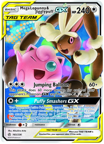 Pokemon Singles - Mega Lopunny & Jigglypuff GX Ulra Rare