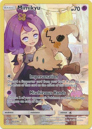 Pokemon Singles - Mimikyu Secret Rare