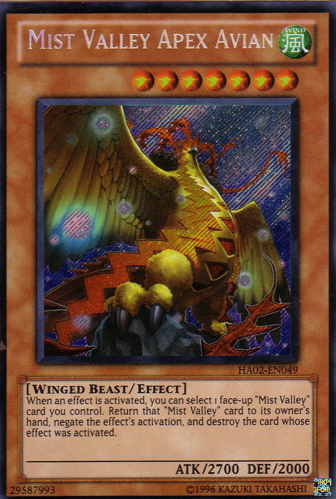 YuGiOh Singles - Mist Valley Apex Avian