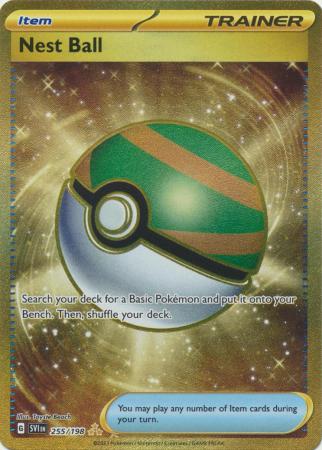 Pokemon Singles - Nest Ball - Gold Secret Rare