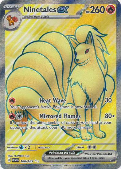 Pokemon Singles - Ninetales EX Full Art Ultra Rare