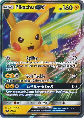 Pokemon Singles - Pikachu GX Holo Promo