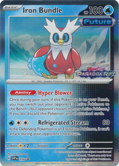 Pokemon Singles - Iron Bundle SVP058 - Pre-Release Promo