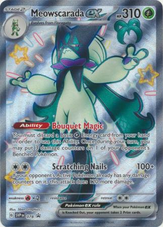 Pokemon Singles - Meowscarada ex Shiny Promo
