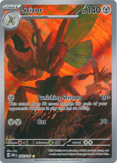 Pokemon Singles - Scizor Illustration Rare