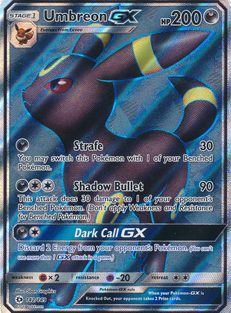 Pokemon Singles - Umbreon GX Full Art Ultra Rare