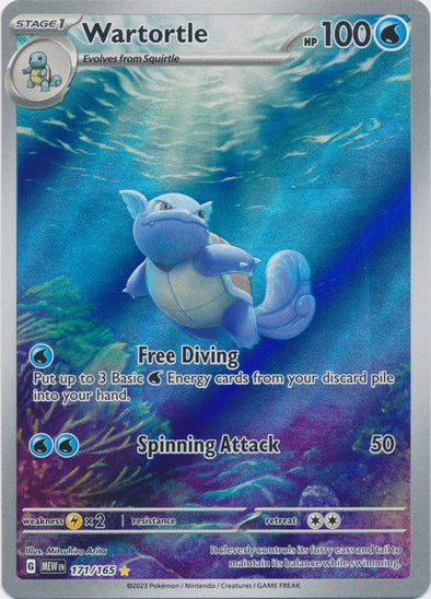 Pokemon Singles - Wartortle Illustration Rare