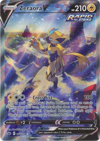 Pokemon Singles - Zeraora V Alternate Art Ultra Rare