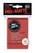 UltraPRO 60ct Deck Protector Pro Matte Small Red