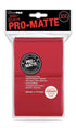 UltraPRO 100ct Deck Protector Pro Matte Standard Red