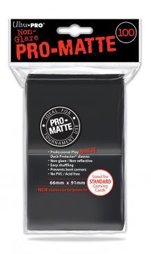 UltraPRO 100ct Deck Protector Pro Matte Standard Black