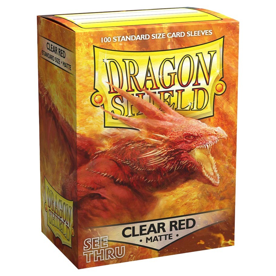 Dragon Shield 100ct Matte Clear Red