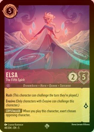 Lorcana Singles - Elsa The Fifth Spirit (Foil)