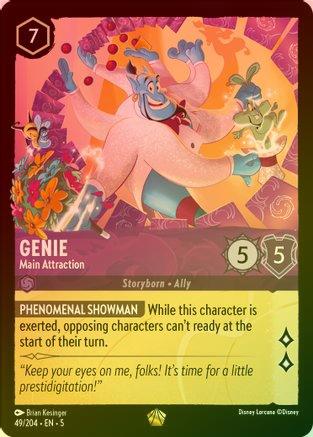 Lorcana Singles - Genie Main Attraction (Foil)