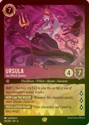Lorcana Singles - Ursula Sea Queen Witch (Foil)