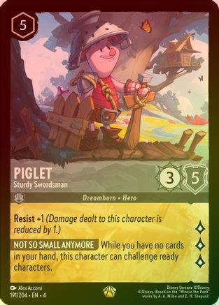 Lorcana Singles - Piglet Sturdy Swordsman (Foil)