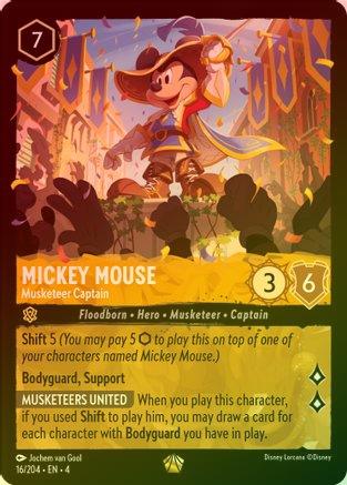 Lorcana Singles - Mickey Mouse Musketeer Captain (Foil)