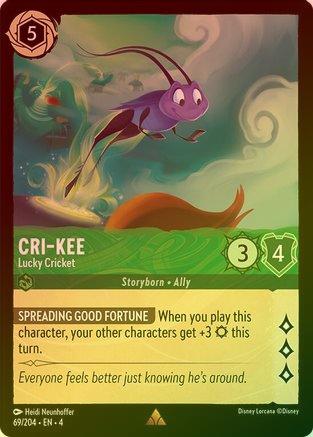 Lorcana Singles - Cri-Kee Lucky Cricket (Foil)