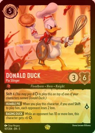 Lorcana Singles - Donald Duck Pie Slinger (Foil)