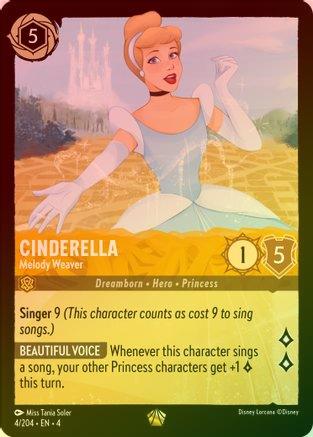 Lorcana Singles - Cinderella Melody Weaver (Foil)