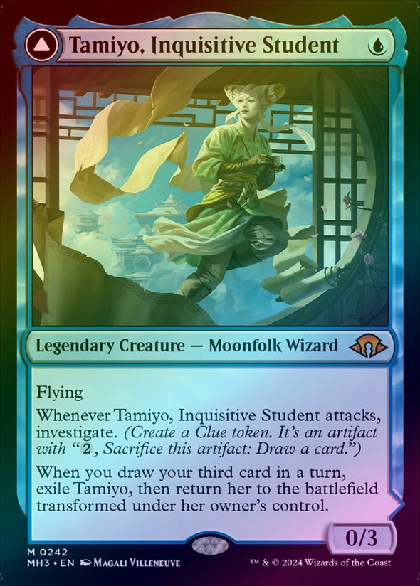 Magic Singles - Tamiyo Inquisitive Student / Tamiyo Seasoned Scholar (Foil)