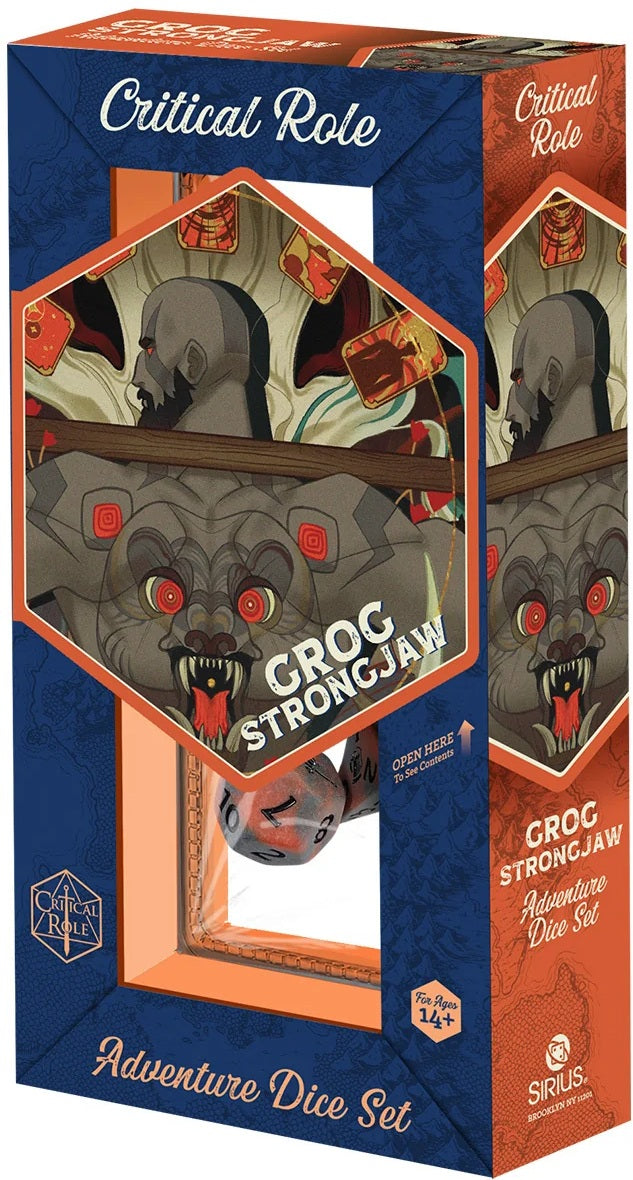 VOX MACHINA ADVENTURE DICE - GROG STRONGJAW