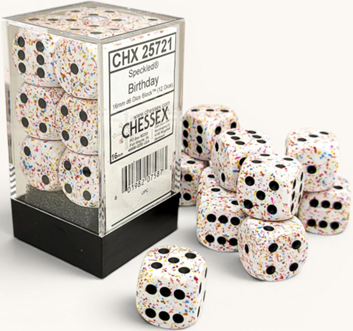 CHESSEX - SPECKLED 12D6 BIRTHDAY 16MM