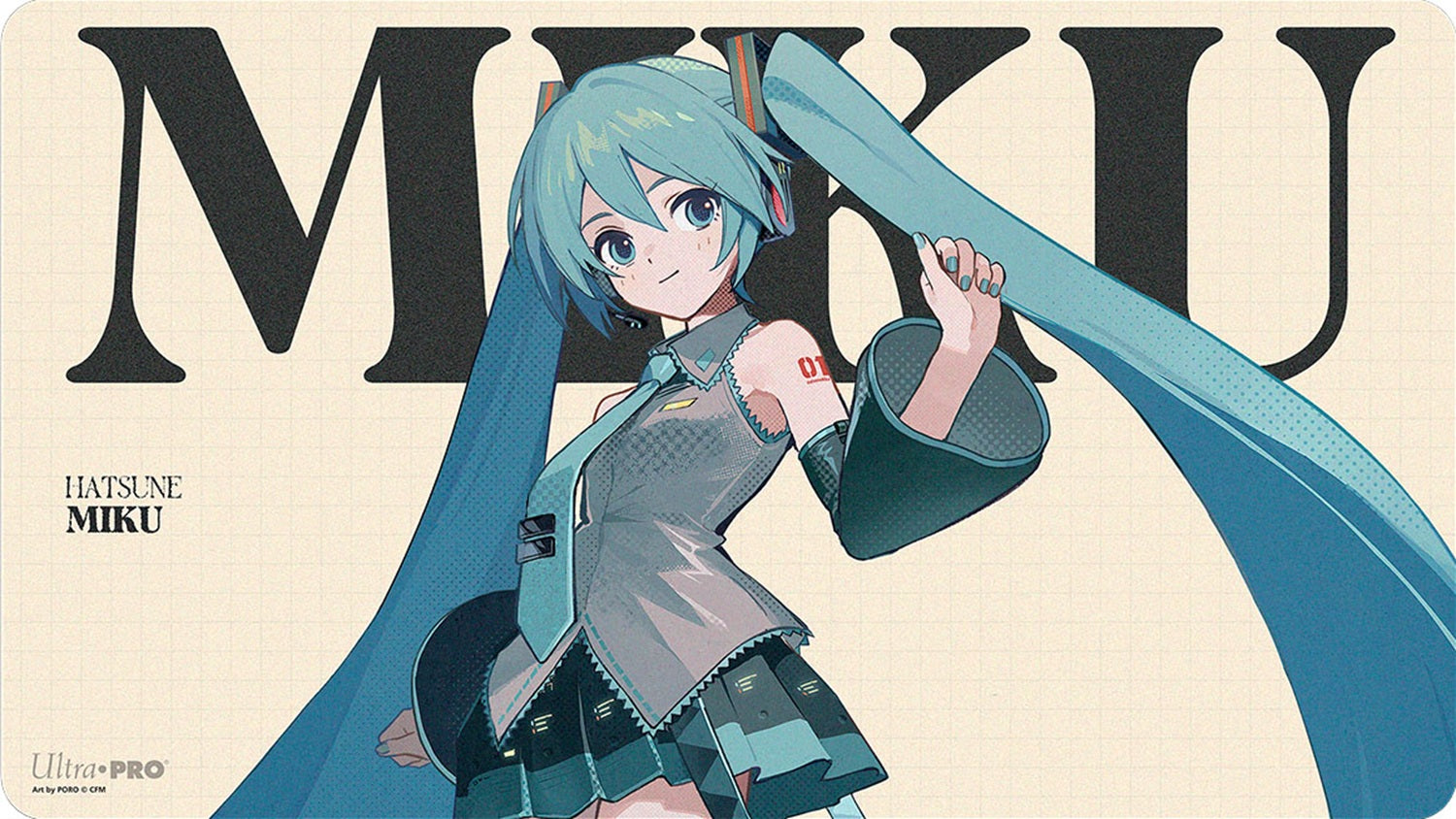UP PLAYMAT - HATSUNE MIKU RETRO SOUNDSCAPES - HATSUNE MIKU