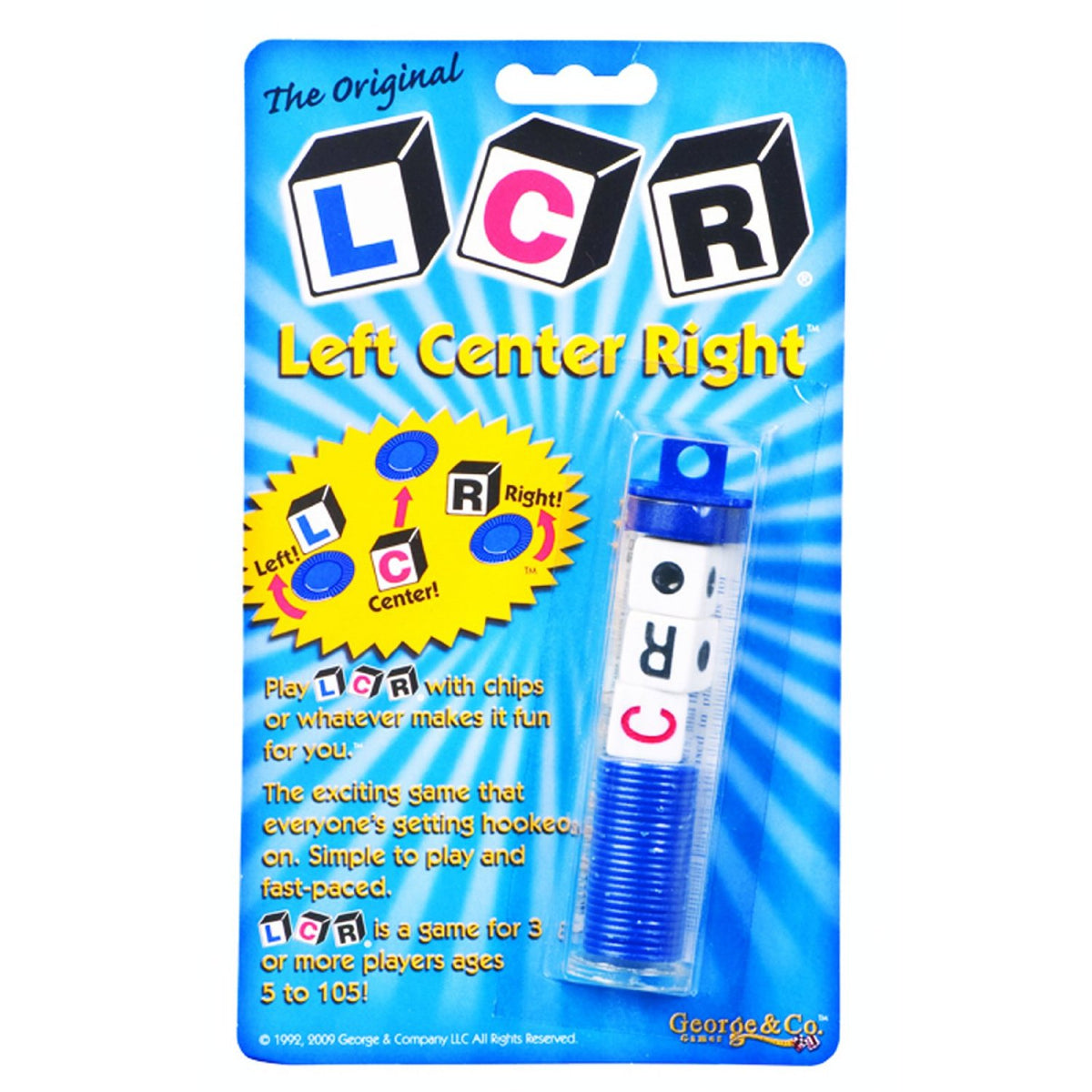 Left Center Right (LCR) - Single Game Tube Blister